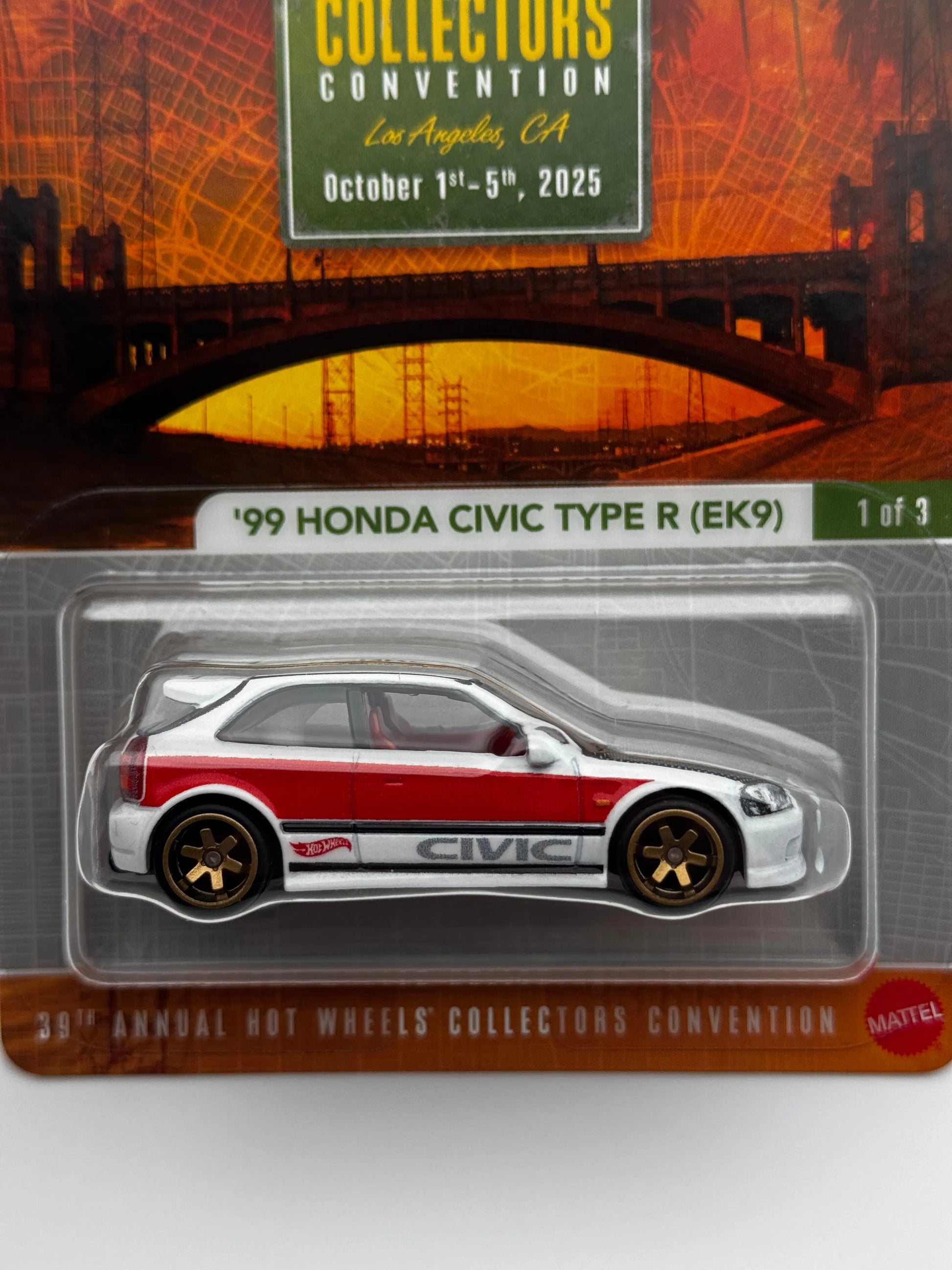 Hot Wheels Honda Civic Type R EK9 – Convention Los Angeles 2025 Édition Limitée 1/64 SVRdiecast