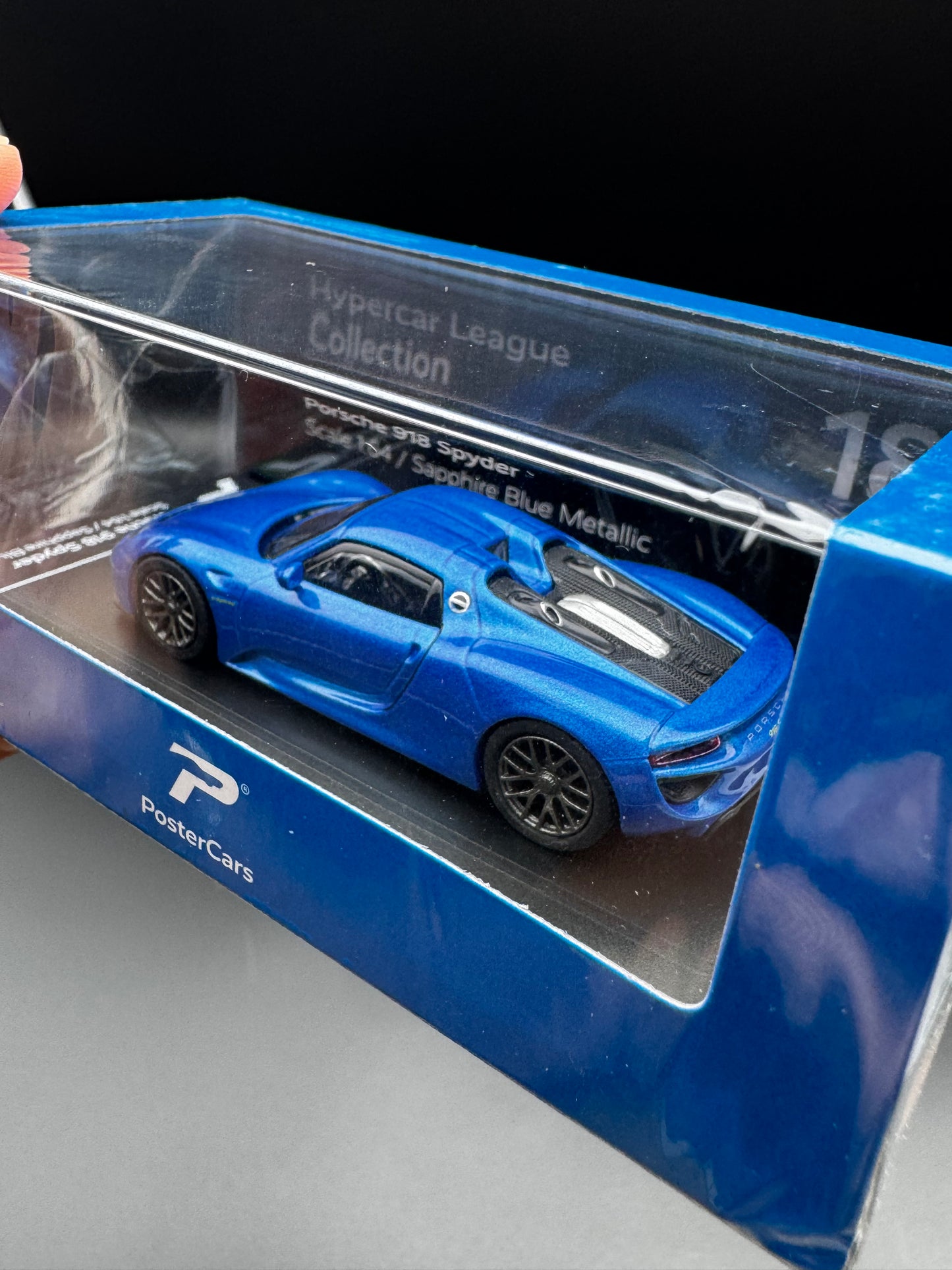 Porsche 918 Spyder – Sapphire Blue Metallic | PosterCars Hypercar League Collection