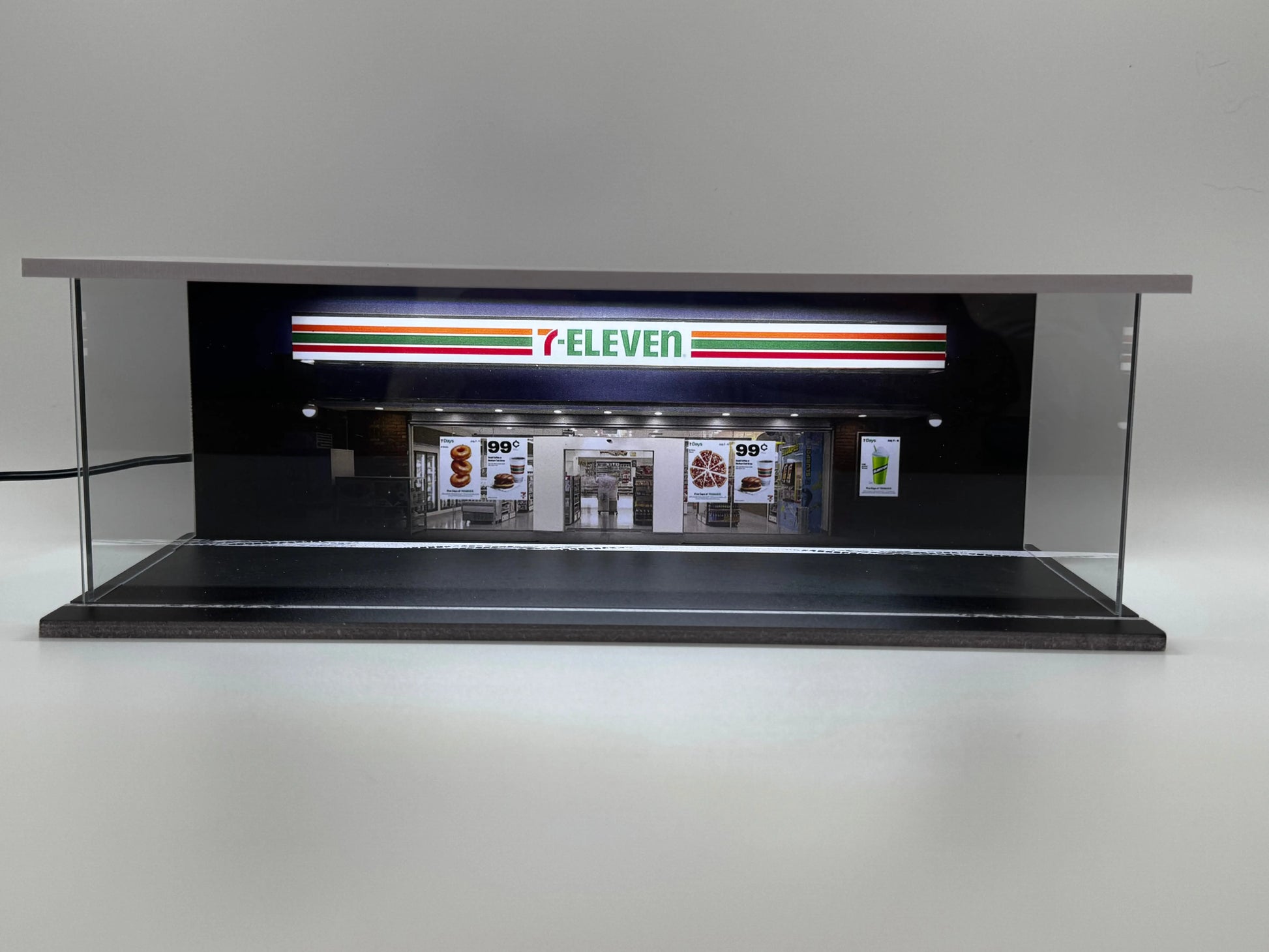 Diorama 7 Eleven 1/64 eclairé SVRdiecast
