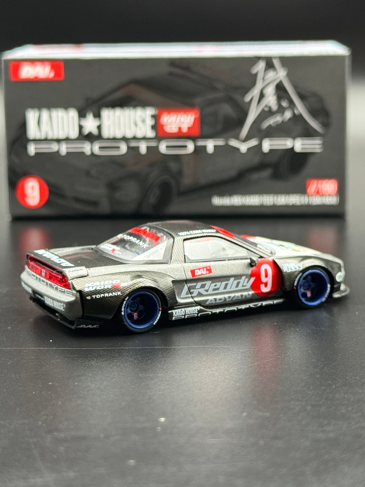 Honda NSX Kaido Test Car Spec V1 (DAI NSX) – Kaido House x Mini GT | 1:64
