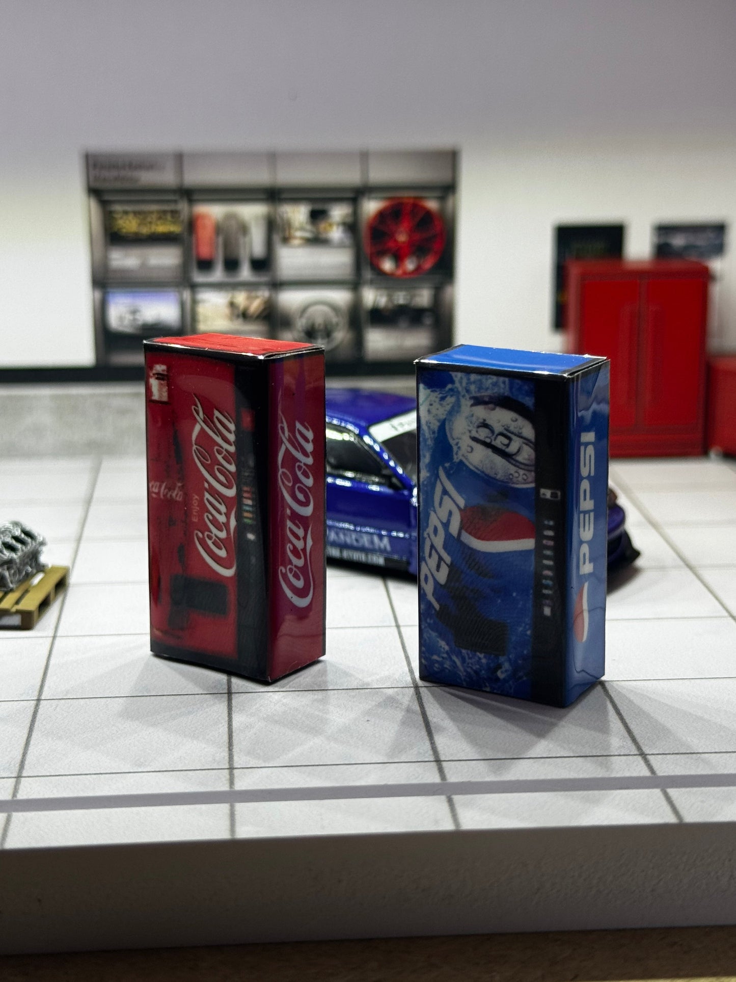 Distributeur boisson pour diorama 1/64 SVRdiecast