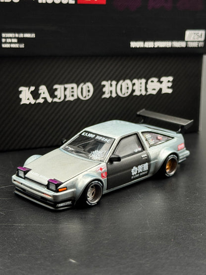 Kaido House x Mini GT Toyota AE86 Sprinter Trueno Touge V1 Chase Argent 1:64