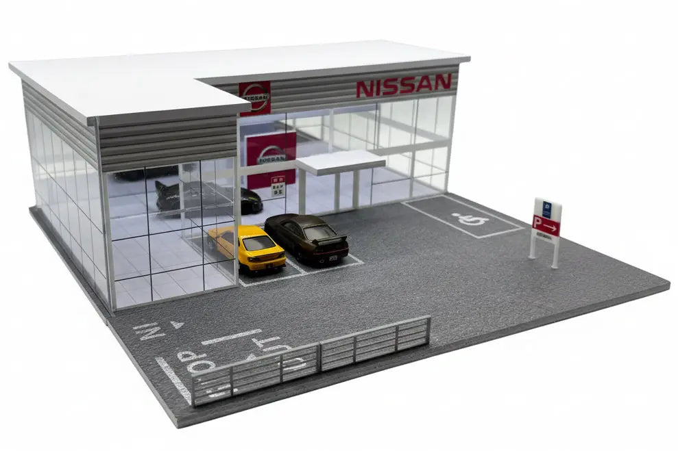 Diorama Nissan 1/64 parking 