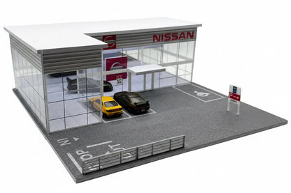 Diorama Nissan 1/64 parking 