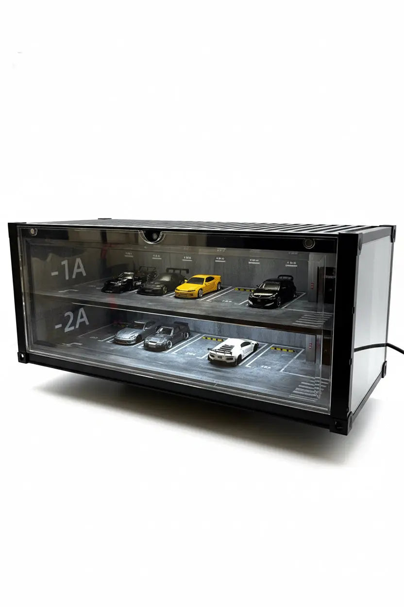 Vitrine contenair parking 1/64 SVRdiecast