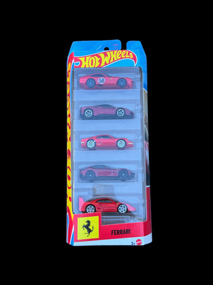 Ferrari 5 pack Hot Wheels 1/64