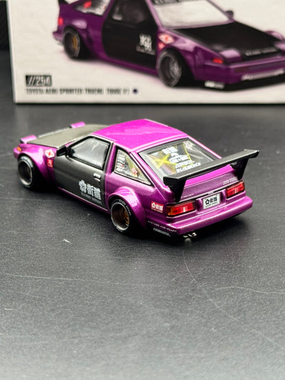 Kaido House x Mini GT Toyota AE86 Sprinter Trueno Touge V1 Violet 1:64