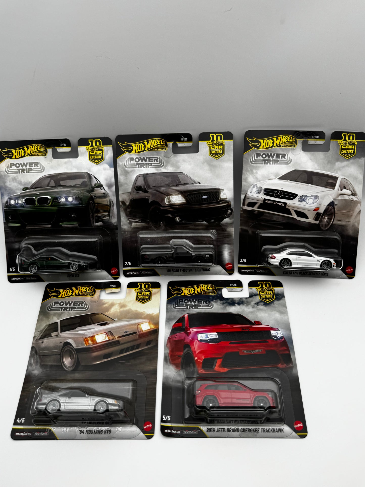 Car Culture Power Trip – 10th Anniversary – Set Complet 5/5 – Hot Wheels Premium | 1:64 SVRdiecast