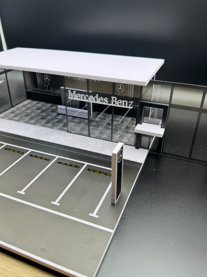Diorama Garage Mercedes-Benz – Concession Vitrée | 1/64