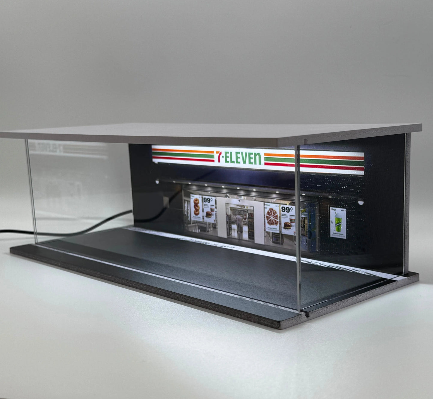 Diorama 7 Eleven 1/64 eclairé SVRdiecast