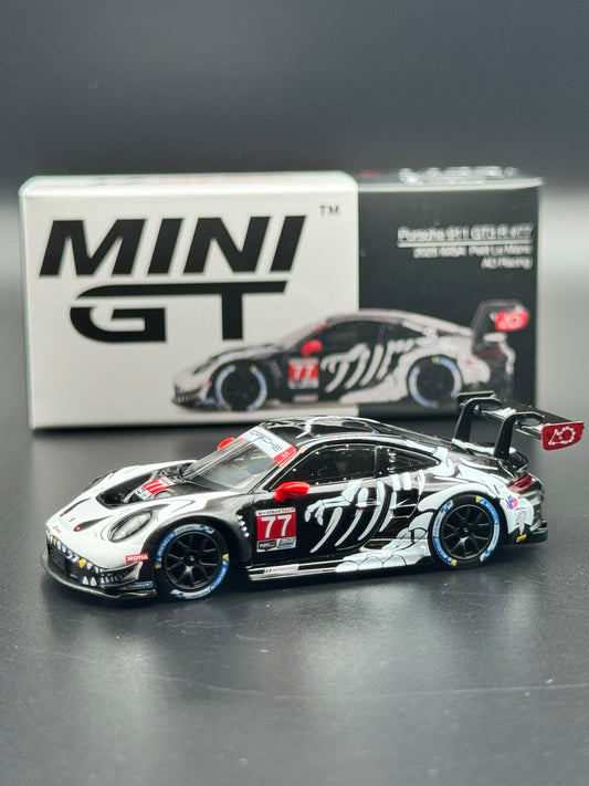 Porsche 911 GT3 R #77 AO Racing - 2023 IMSA Petit Le Mans - MINI GT