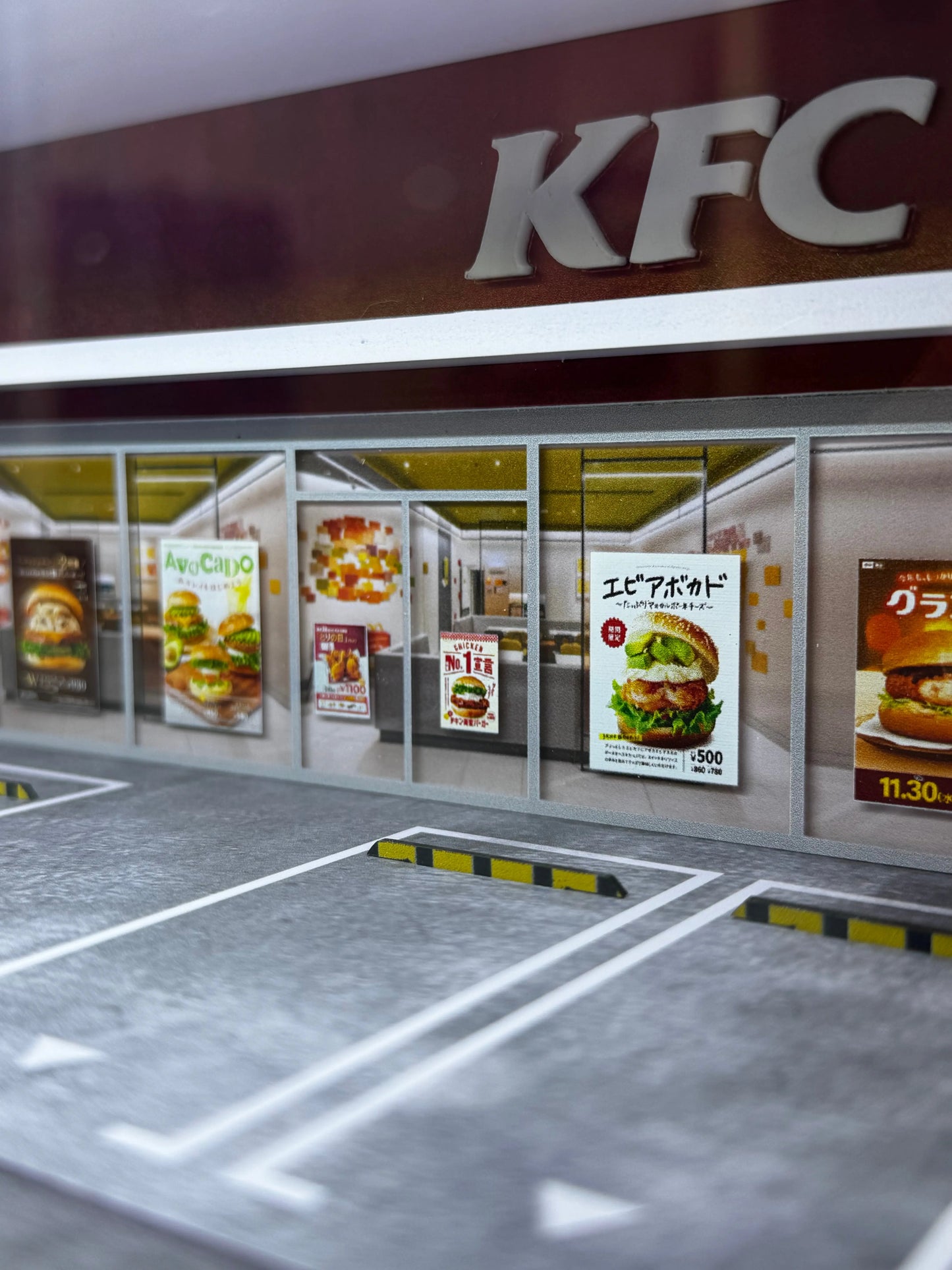 Diorama KFC 1/64 éclairé SVRdiecast