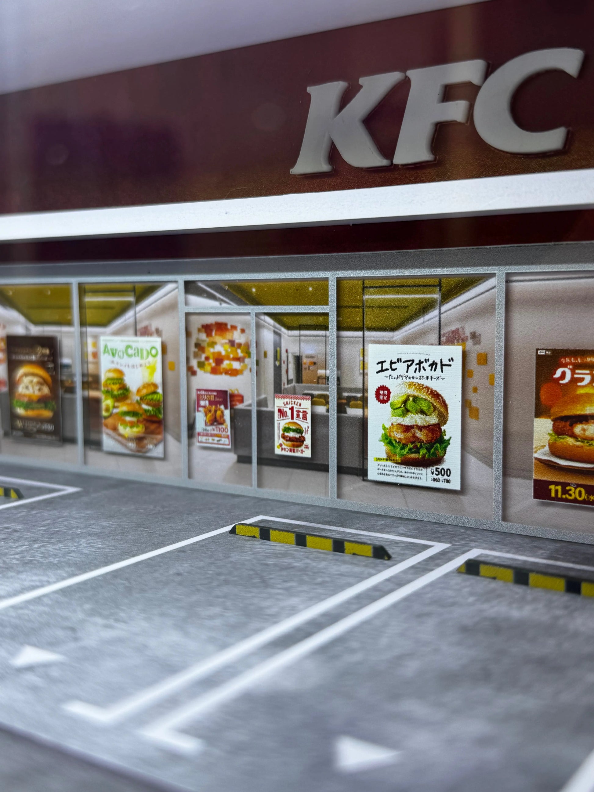 Diorama KFC 1/64 éclairé SVRdiecast
