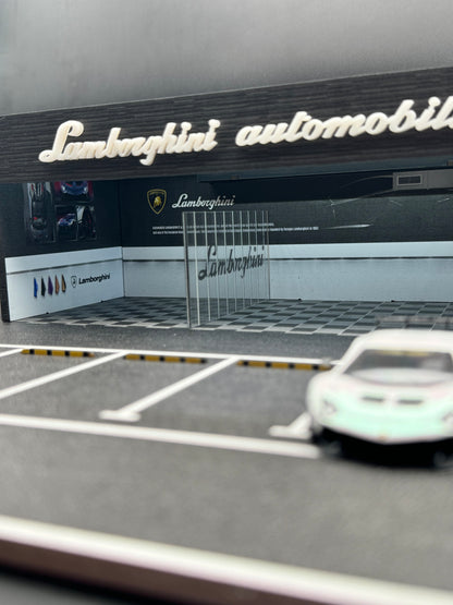 Diorama Concession Lamborghini Automobili — 1:64