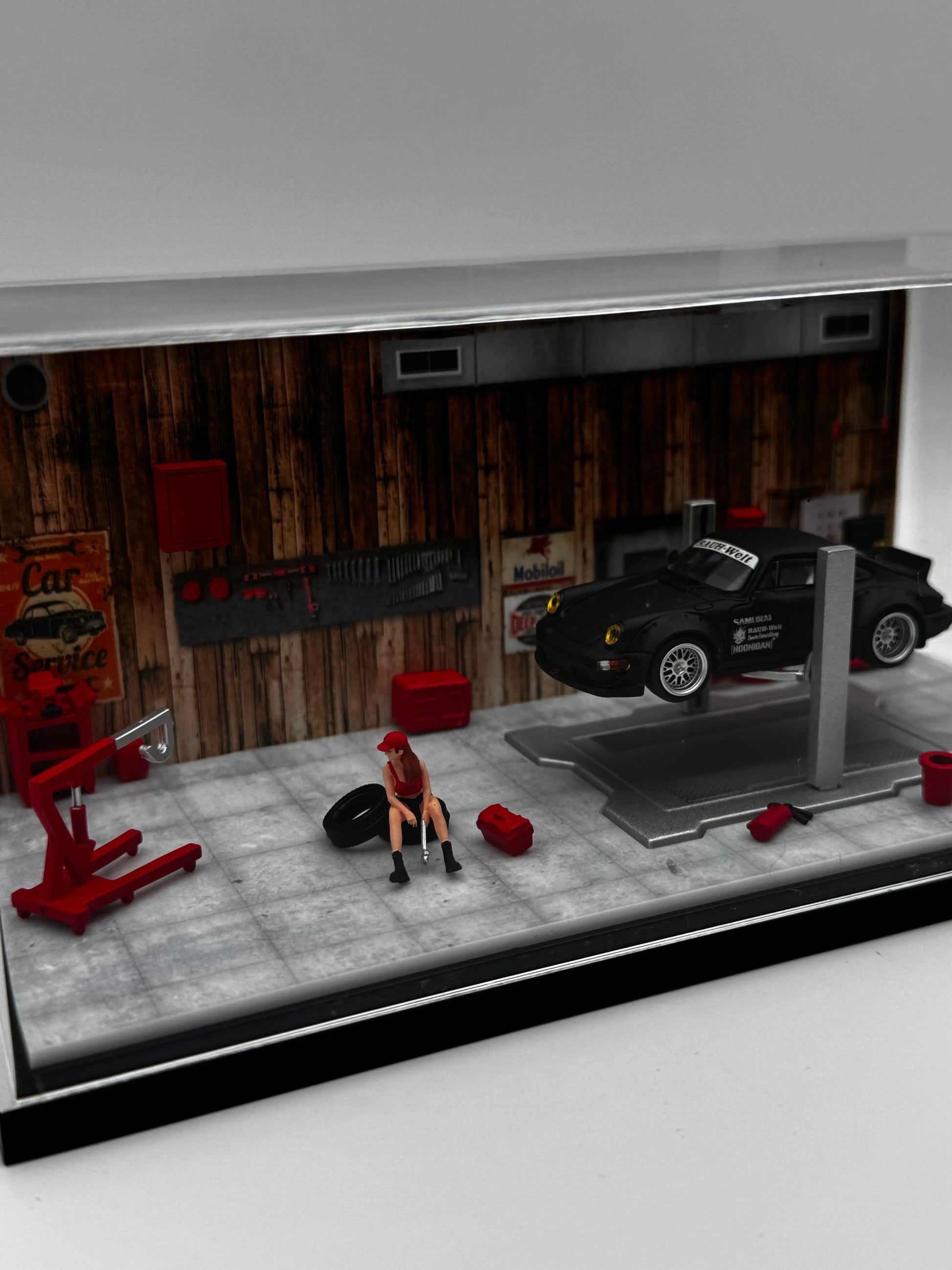 Diorama garage avec accessoires SVRdiecast