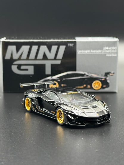 Mini GT – LB★WORKS Lamborghini Aventador Limited Edition Matte Black – 1:64 SVRdiecast