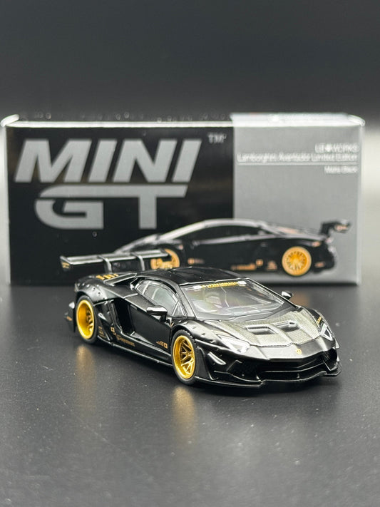 Mini GT – LB★WORKS Lamborghini Aventador Limited Edition Matte Black – 1:64 SVRdiecast